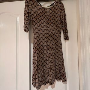 Tart Black & Tan Dress